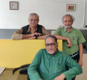 Caption: L to R: Ravi Hindane, Jayant Joshi and Sujit Patwardhan